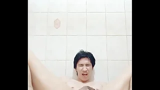 FagTeetajet Thai gay boy masturbate, drink my piss and cum and penetrate my ass, anal
