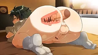 Femboy gets bussy boipregnant by massive cock